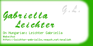 gabriella leichter business card
